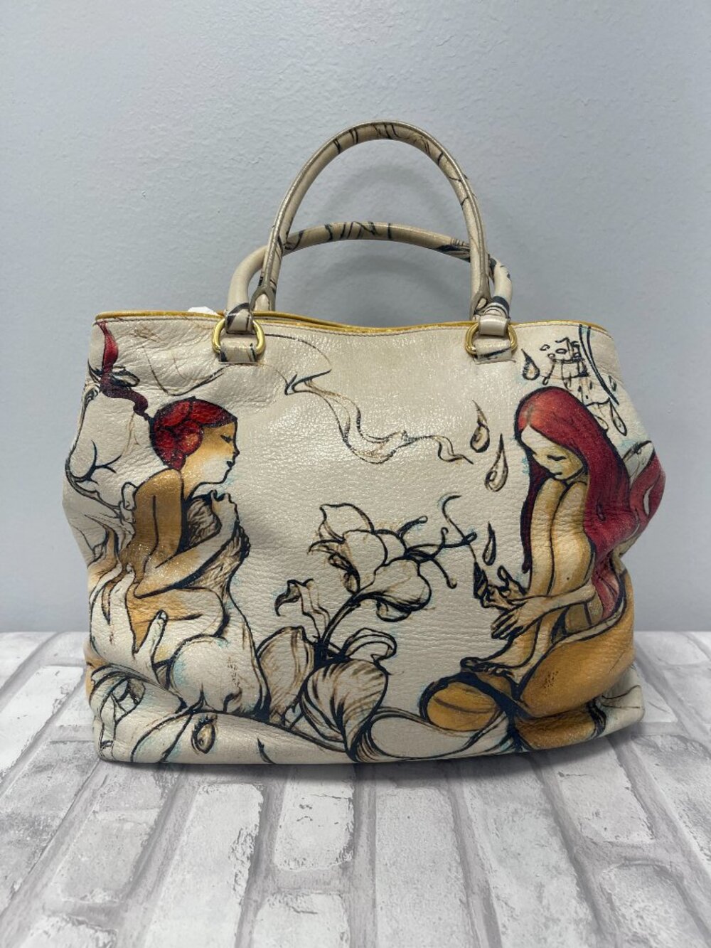Prada x James Jean Cervo Lux Fairy Tote - RARE & UNIQUE - Preowned - Picture 2 of 16